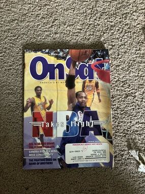 OnSat Magazine NBA Takes Flight Cover - Kobe Iverson Shaq